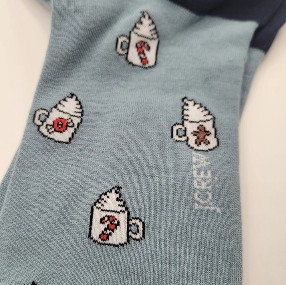 J Crew Hot chocolate Crew socks